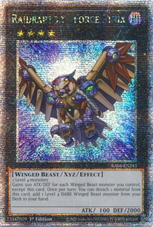 Raidraptor - Force Strix - RA04-EN243 - Quarter Century Secret Rare - 1st Edition