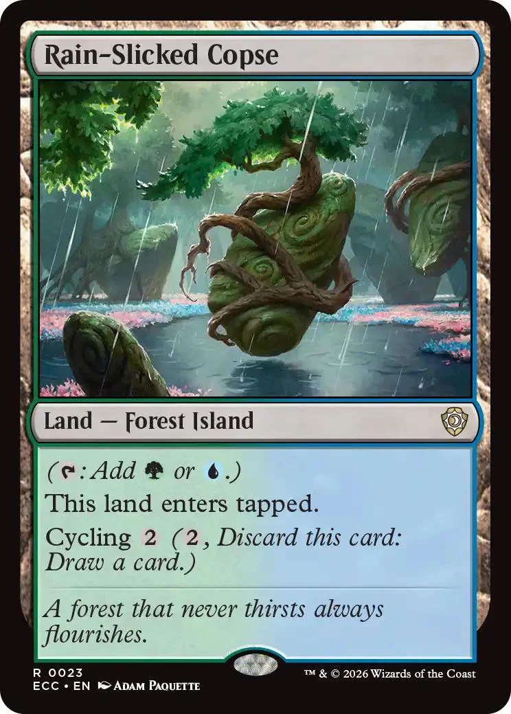 Rain-Slicked Copse [23] [Lorwyn Eclipsed: Commander] [Non-Foil]