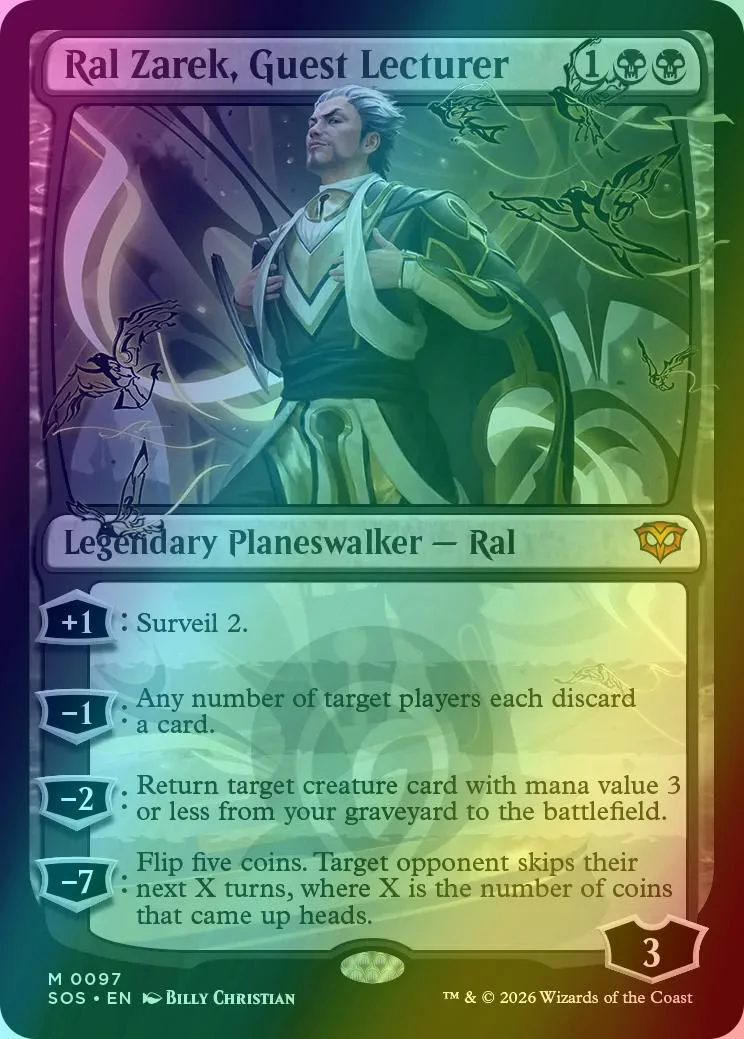 Ral Zarek, Guest Lecturer [97] [Secrets of Strixhaven] [Foil]