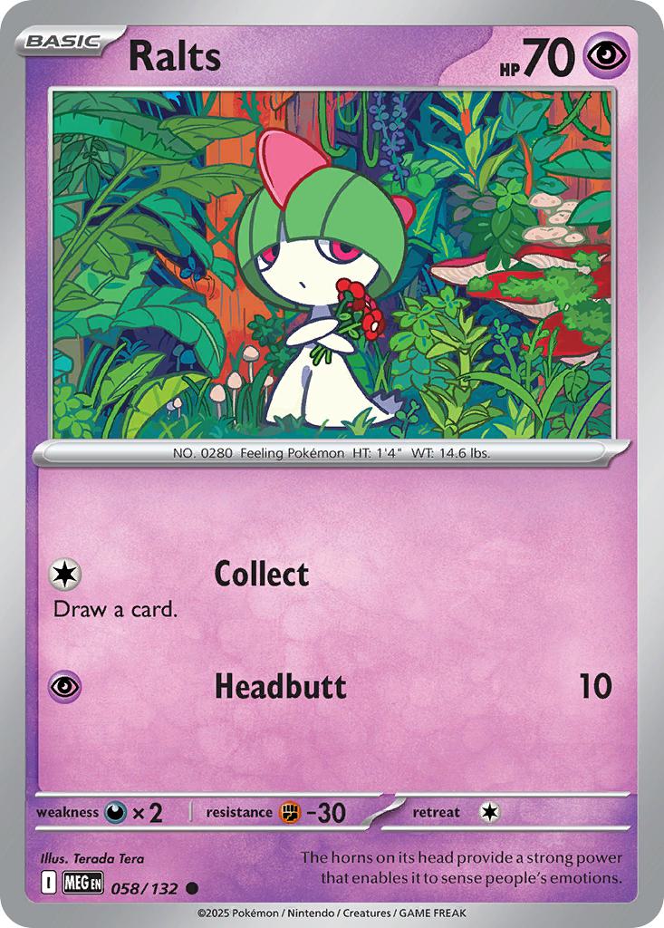 Ralts - 058/132 - Common [me01-058] [Non-Holo]