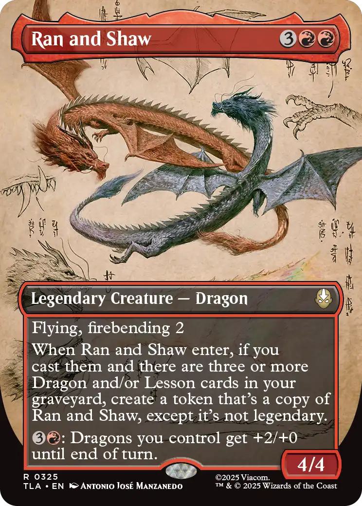 Ran and Shaw [325] [Borderless] [Field Notes] [Avatar: The Last Airbender] [Non-Foil]