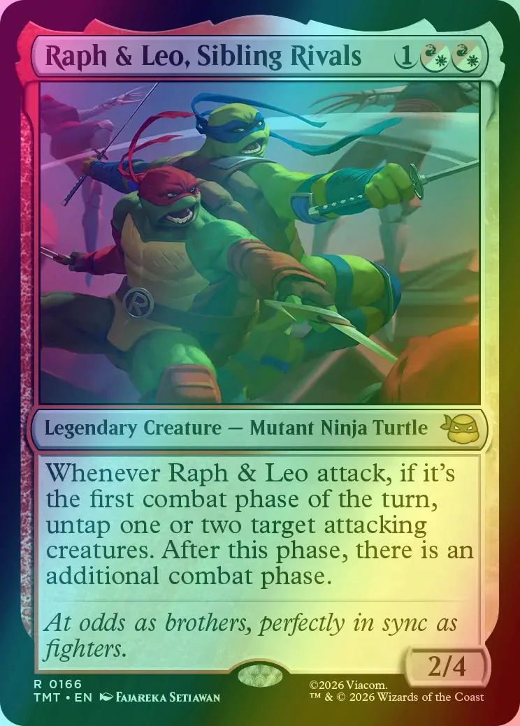 Raph & Leo, Sibling Rivals [166] [Teenage Mutant Ninja Turtles] [Foil]