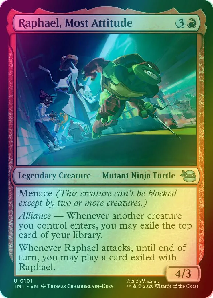 Raphael, Most Attitude [101] [Teenage Mutant Ninja Turtles] [Foil]