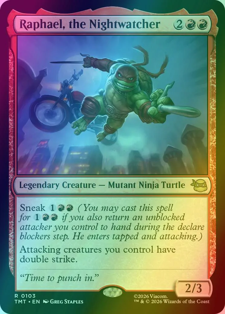 Raphael, the Nightwatcher [103] [Teenage Mutant Ninja Turtles] [Foil]