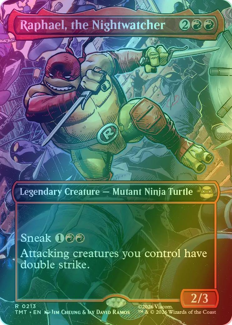 Raphael, the Nightwatcher [213] [Borderless] [Scene] [Teenage Mutant Ninja Turtles] [Foil]