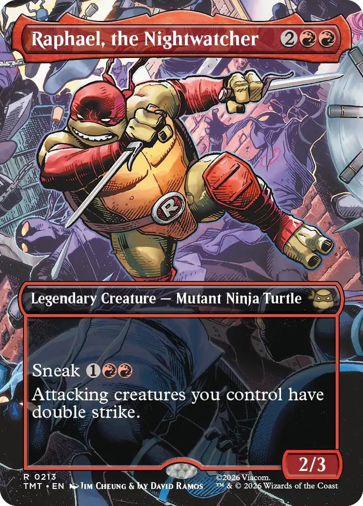 Raphael, the Nightwatcher [213] [Borderless] [Scene] [Teenage Mutant Ninja Turtles] [Non-Foil]