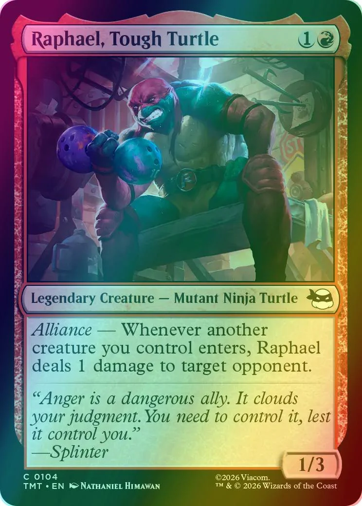 Raphael, Tough Turtle [104] [Teenage Mutant Ninja Turtles] [Foil]