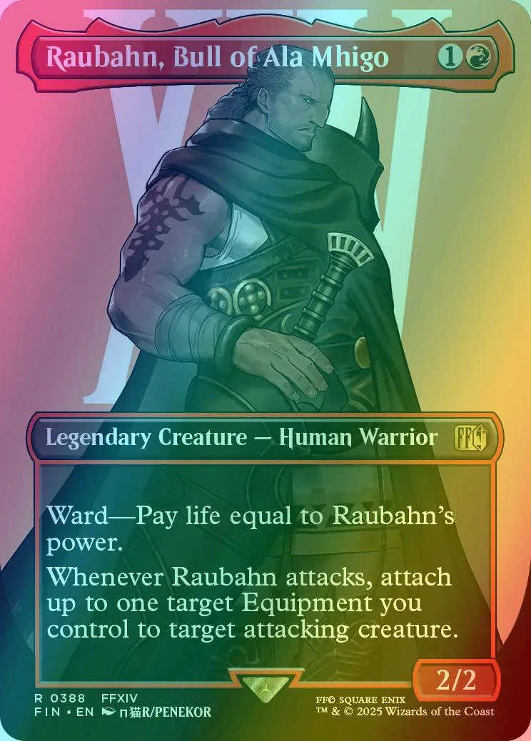 Raubahn, Bull of Ala Mhigo [388] [Borderless] [Character] [FINAL FANTASY] [Foil]