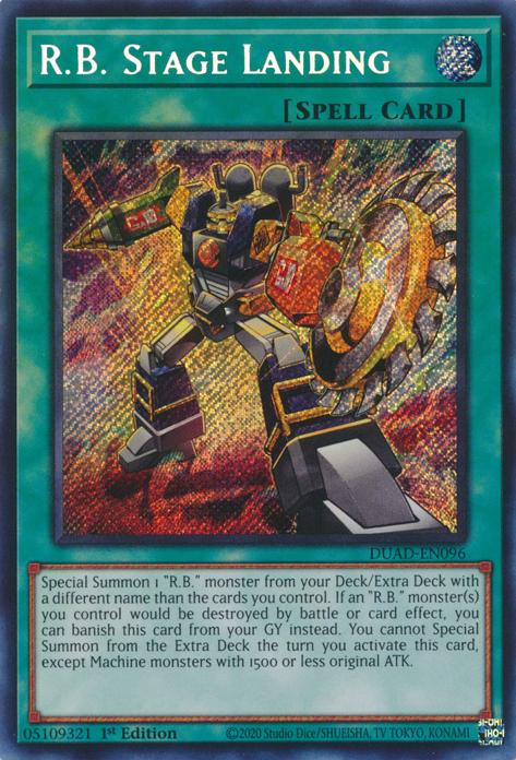 R.B. Stage Landing - DUAD-EN096 - Secret Rare - 1st Edition