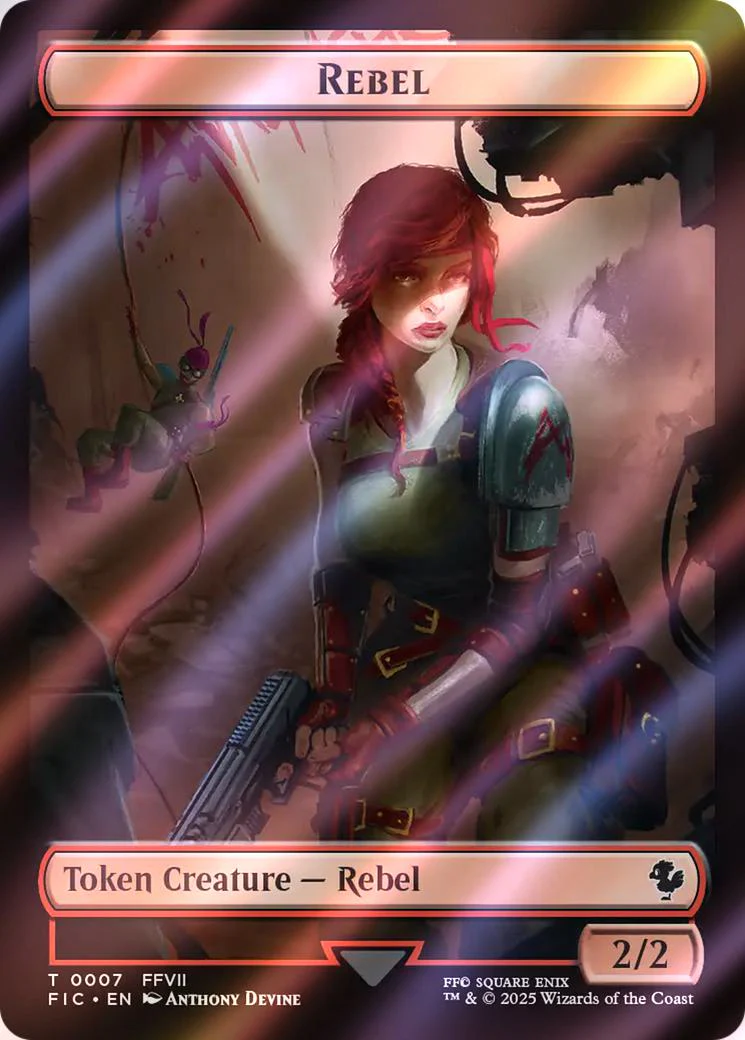 Rebel Token (07) // Soldier Token (02) [FINAL FANTASY: Commander: Tokens] [Surge Foil]