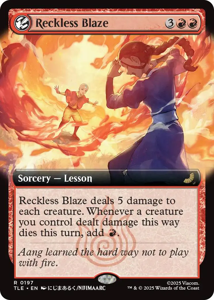Reckless Blaze [197] [Extended Art] [Avatar: The Last Airbender Eternal] [Non-Foil]