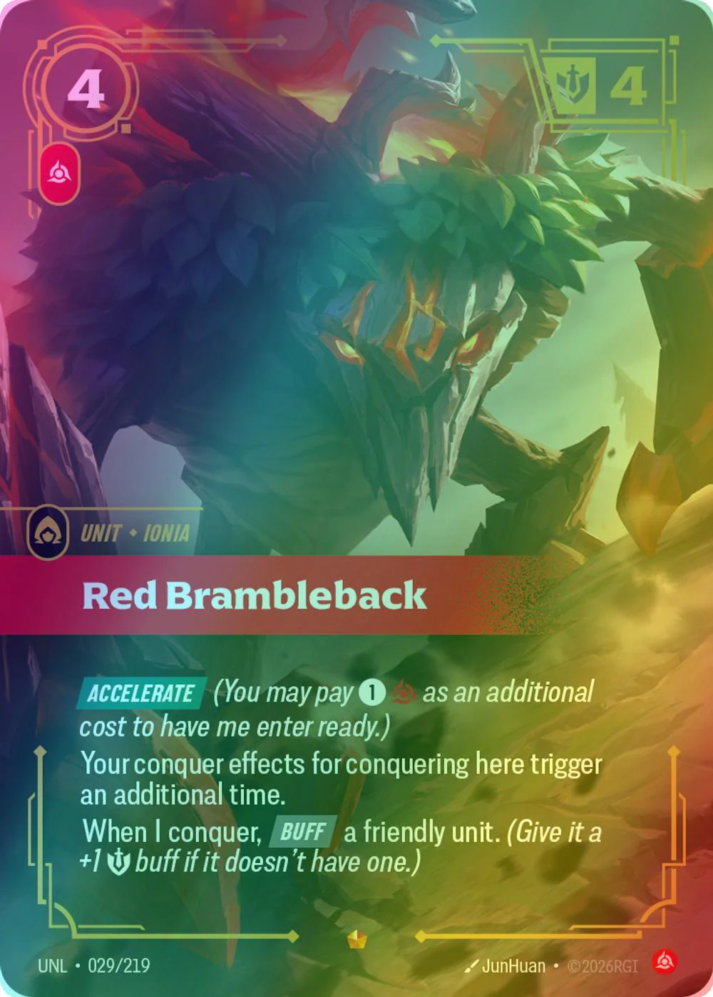 Red Brambleback - 029/219 [Unleashed] [Foil]