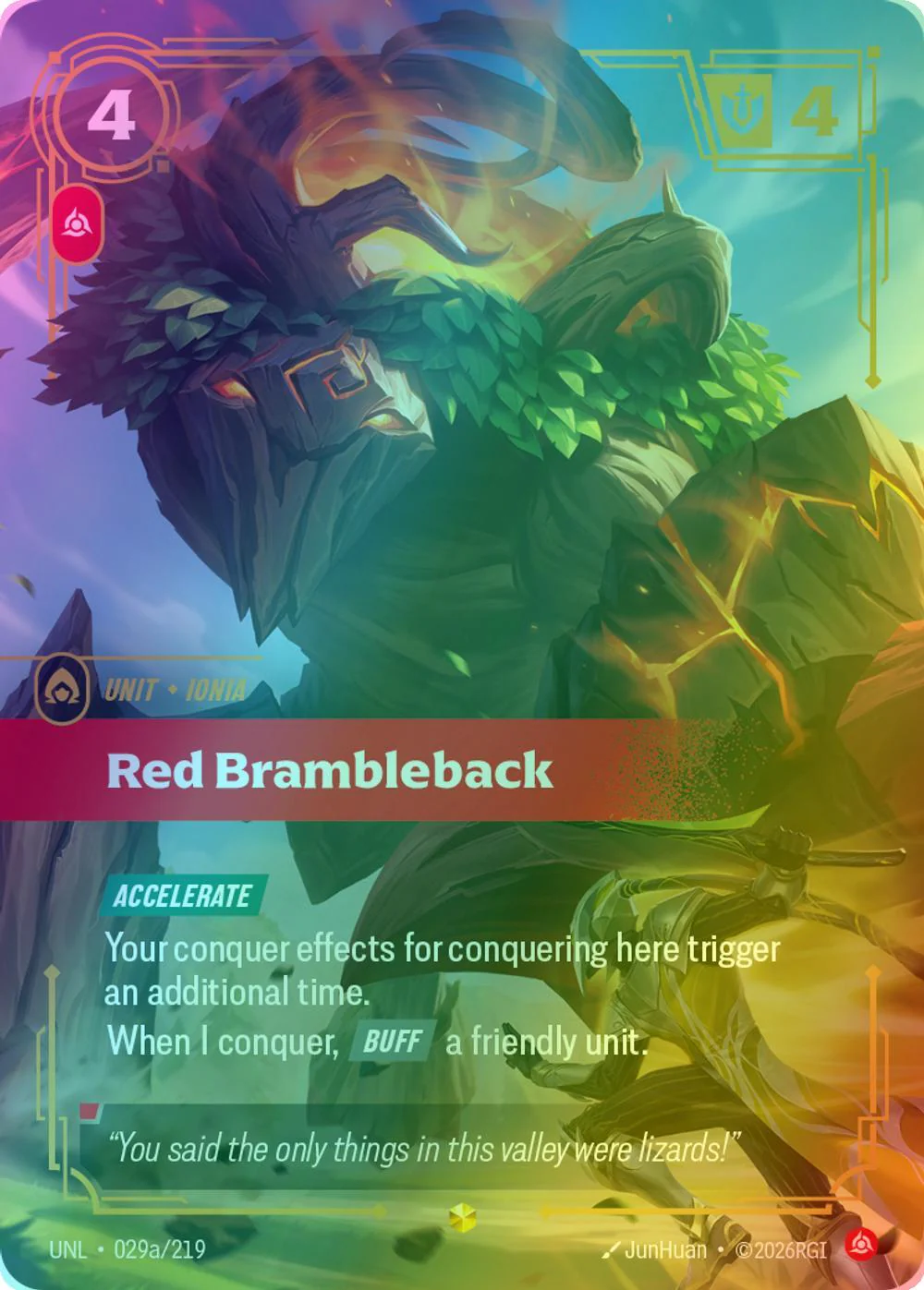 Red Brambleback (Alternate Art) - 029a/219 [Unleashed] [Foil]