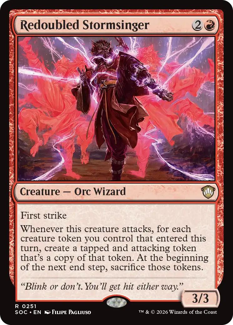 Redoubled Stormsinger [251] [Secrets of Strixhaven: Commander] [Non-Foil]