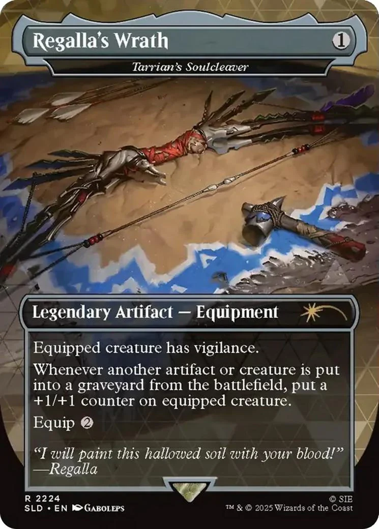 Regalla's Wrath - Tarrian's Soulcleaver [2224] [Borderless] [Horizon: Into the Forbidden West] [Secret Lair Drop] [Non-Foil]