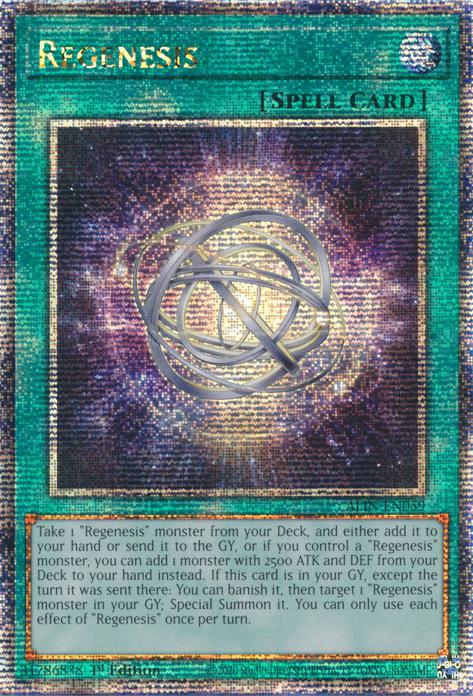 Regenesis - ALIN-EN059 - Quarter Century Secret Rare - 1st Edition