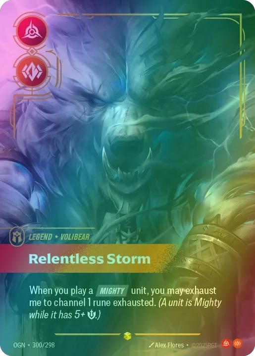 Relentless Storm (Volibear) (Overnumbered) - 300/298 [Origins] [Foil]