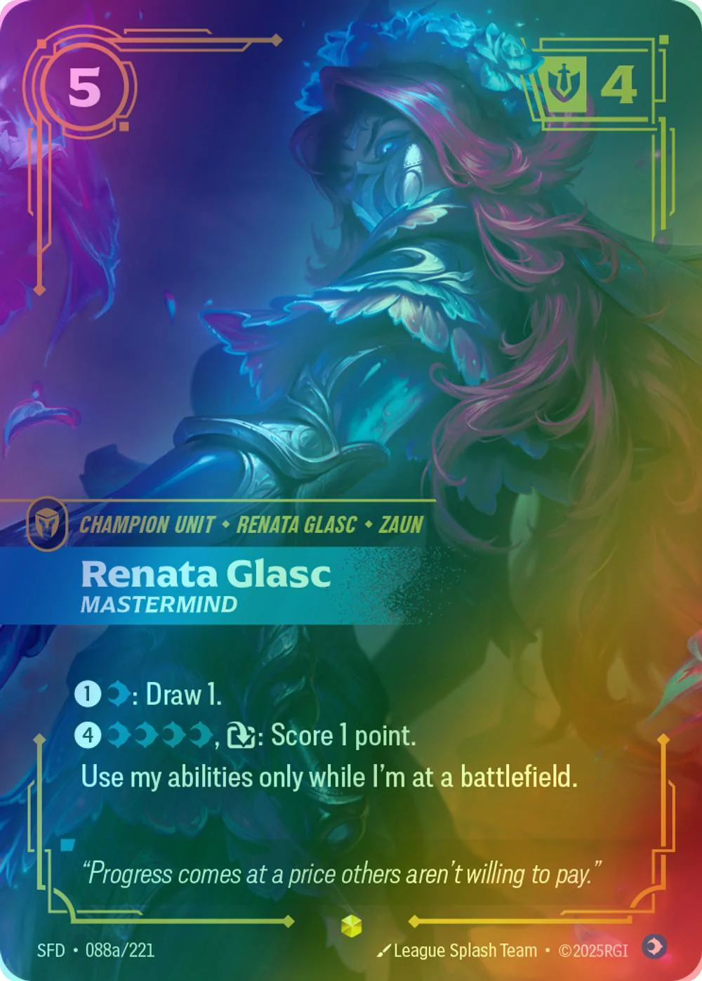 Renata Glasc - Mastermind (Alternate Art) - 088a/221 [Spiritforged] [Foil]