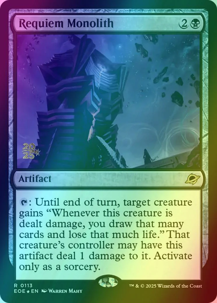 Requiem Monolith [113s] [Prerelease] [Edge of Eternities: Promos] [Foil]