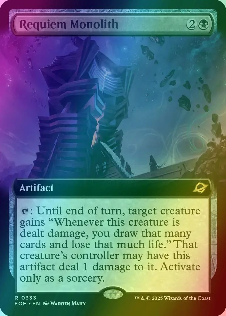 Requiem Monolith [333] [Extended Art] [Edge of Eternities] [Foil]