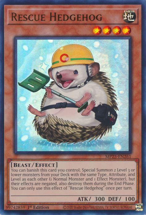 Rescue Hedgehog - MP25-EN261 - Ultra Rare - 1st Edition