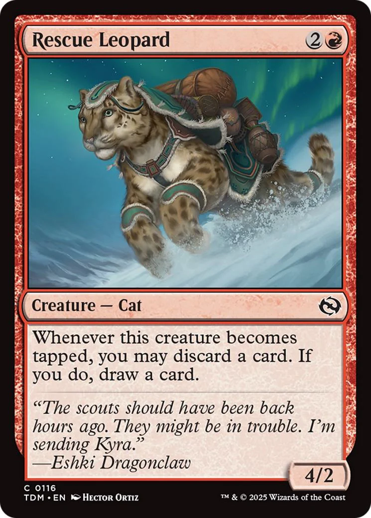 Rescue Leopard [116] [Tarkir: Dragonstorm] [Non-Foil]