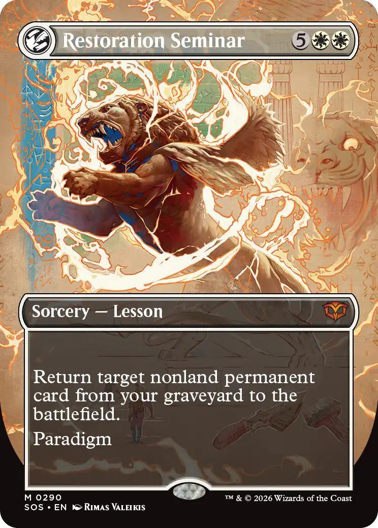 Restoration Seminar [290] [Borderless] [Field Notes] [Secrets of Strixhaven] [Non-Foil]