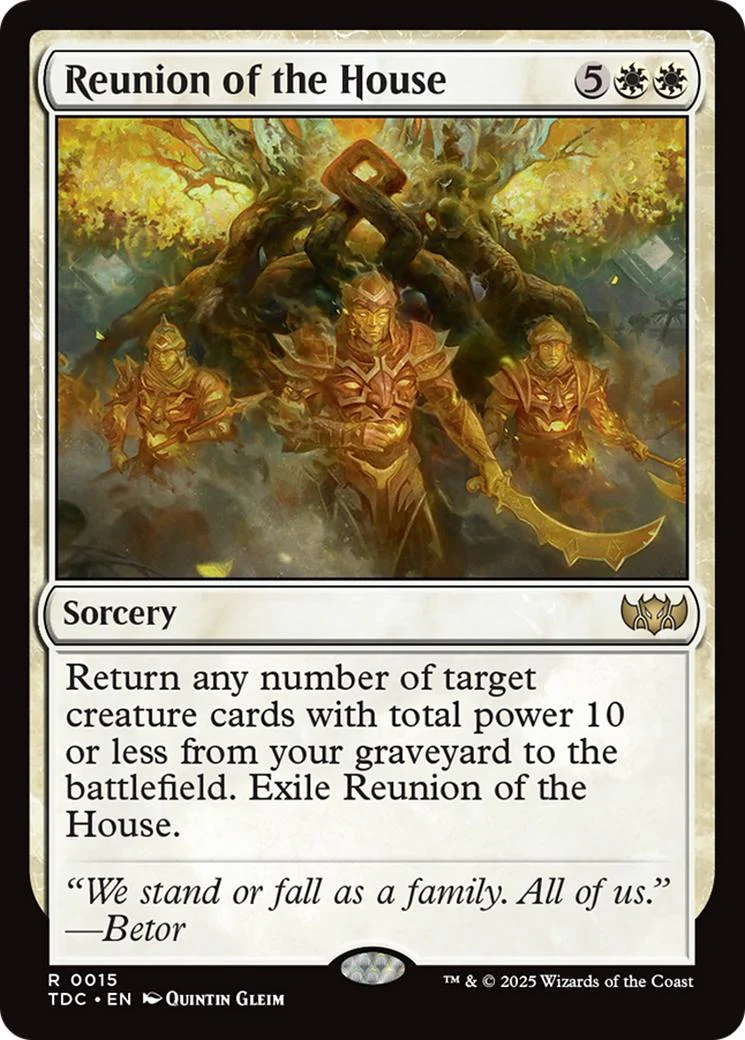 Reunion of the House [15] [Tarkir: Dragonstorm: Commander] [Non-Foil]