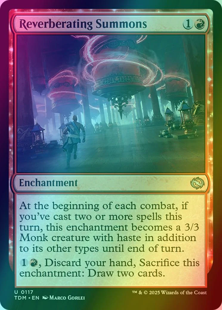 Reverberating Summons [117] [Tarkir: Dragonstorm] [Foil]