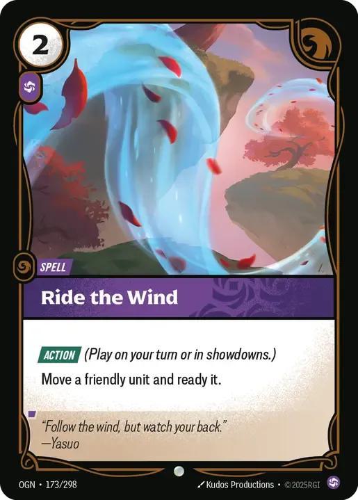 Ride The Wind - 173/298 [Origins] [Non-Foil]