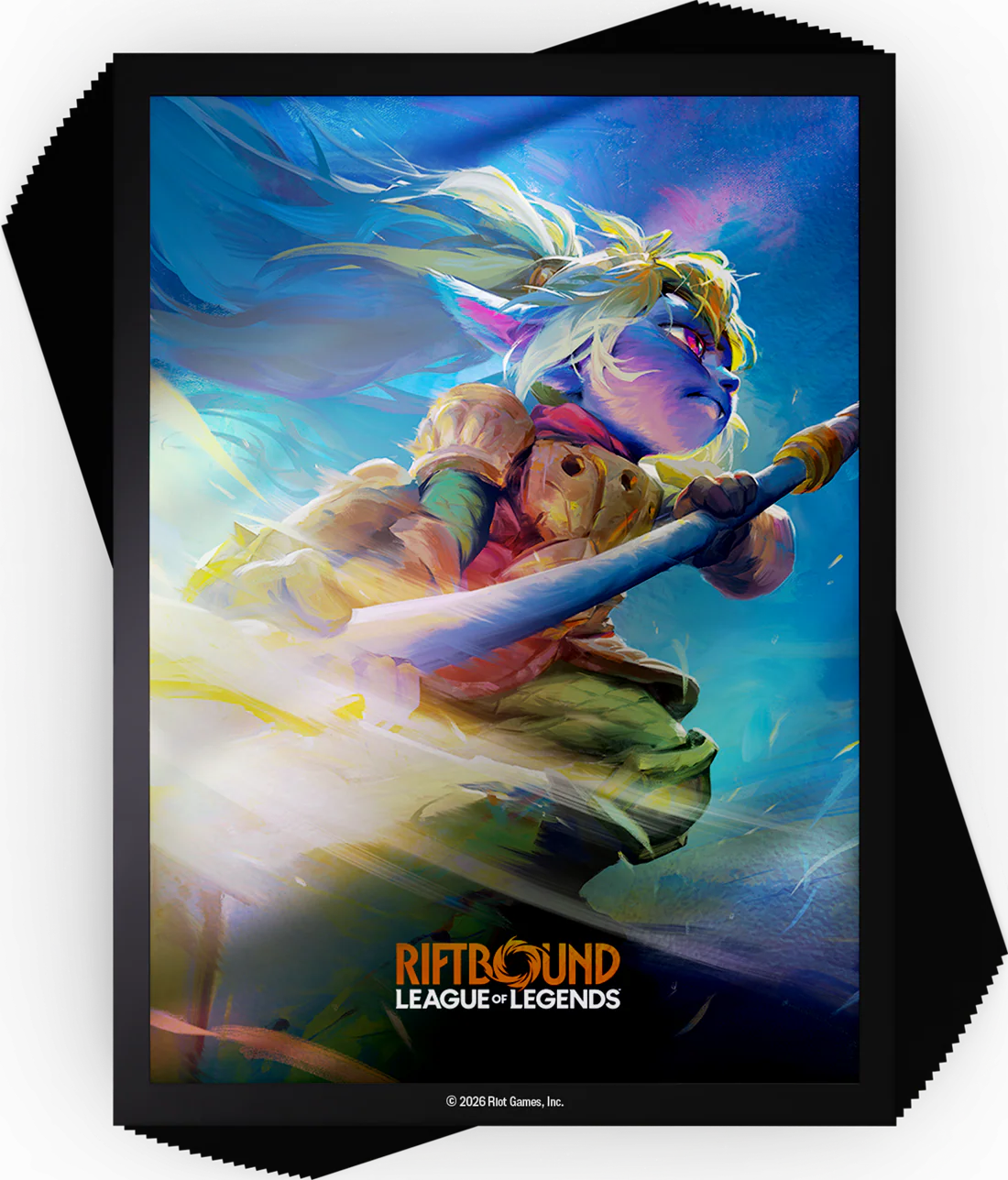 Riftbound: League of Legends TCG Art Sleeves - Standard Size - 100ct - Unleashed - Poppy, Keeper of the Hammer