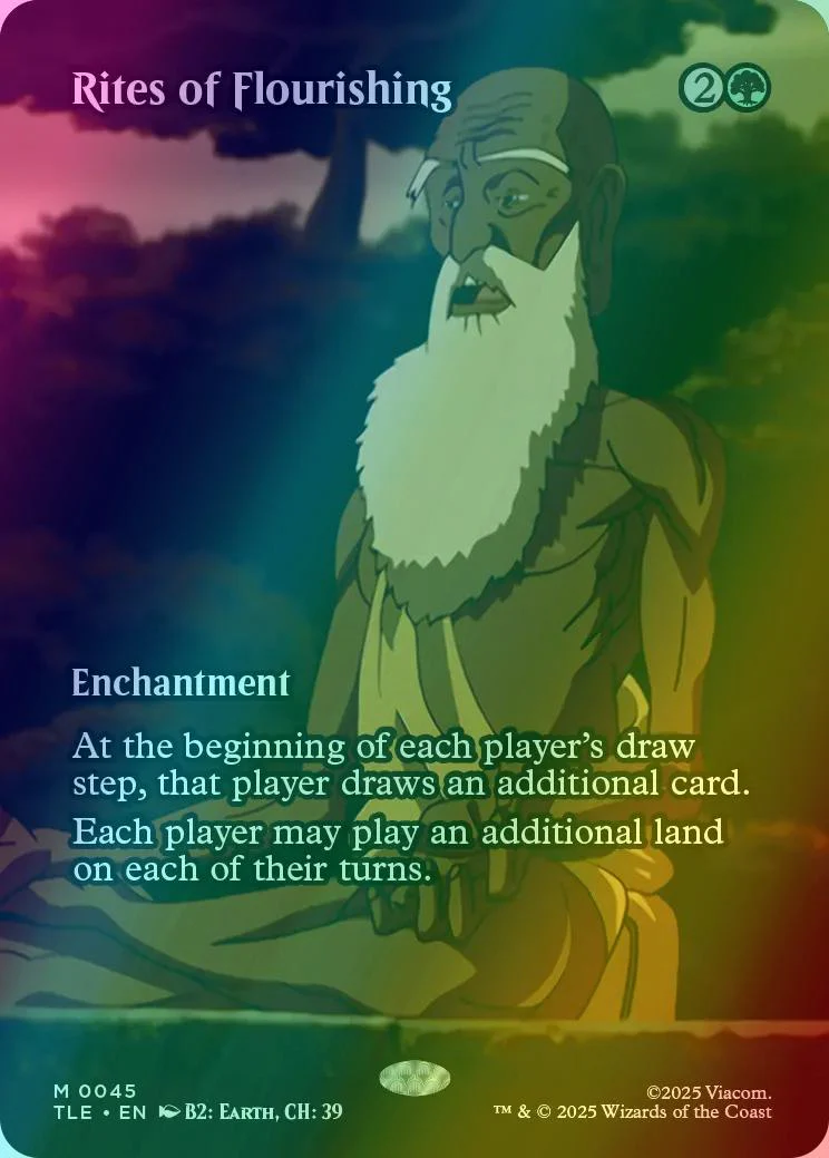 Rites of Flourishing [45] [Borderless] [Source Material] [Avatar: The Last Airbender Eternal] [Foil]