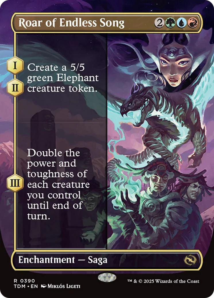 Roar of Endless Song [390] [Borderless] [Tarkir: Dragonstorm] [Non-Foil]