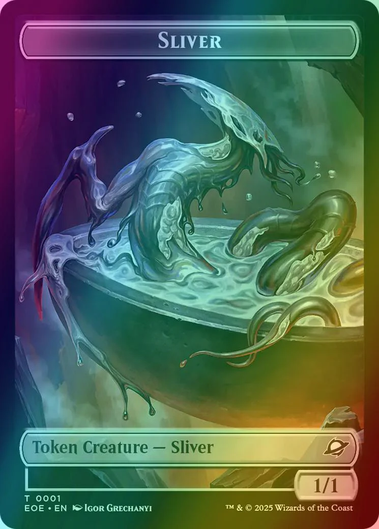 Robot Token (10) // Sliver Token (01) [Edge of Eternities: Tokens] [Foil] - Image 2