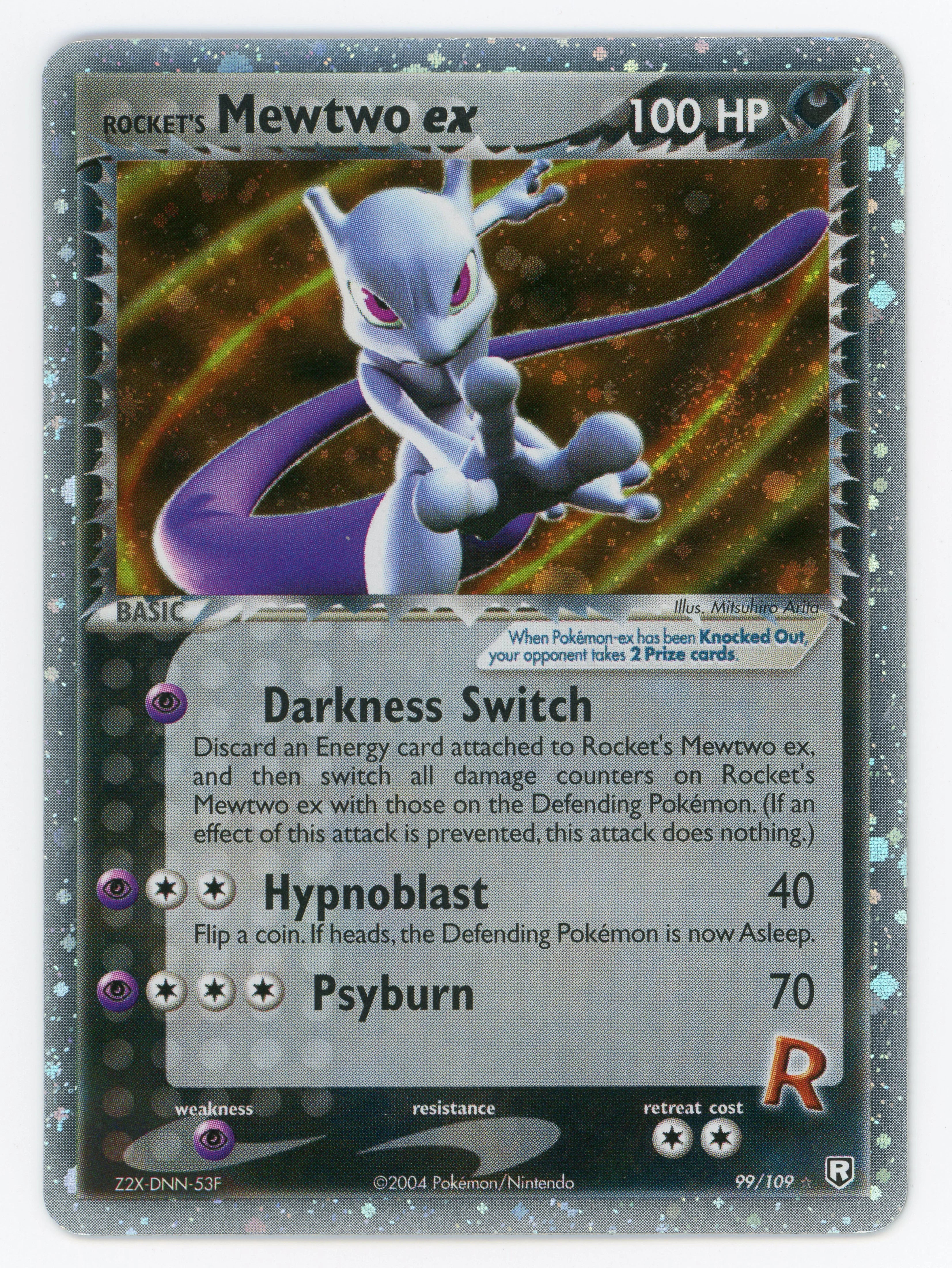 Rocket's Mewtwo ex - 99/109 - Rare Holo EX - Ultra Rare - Scan 14195