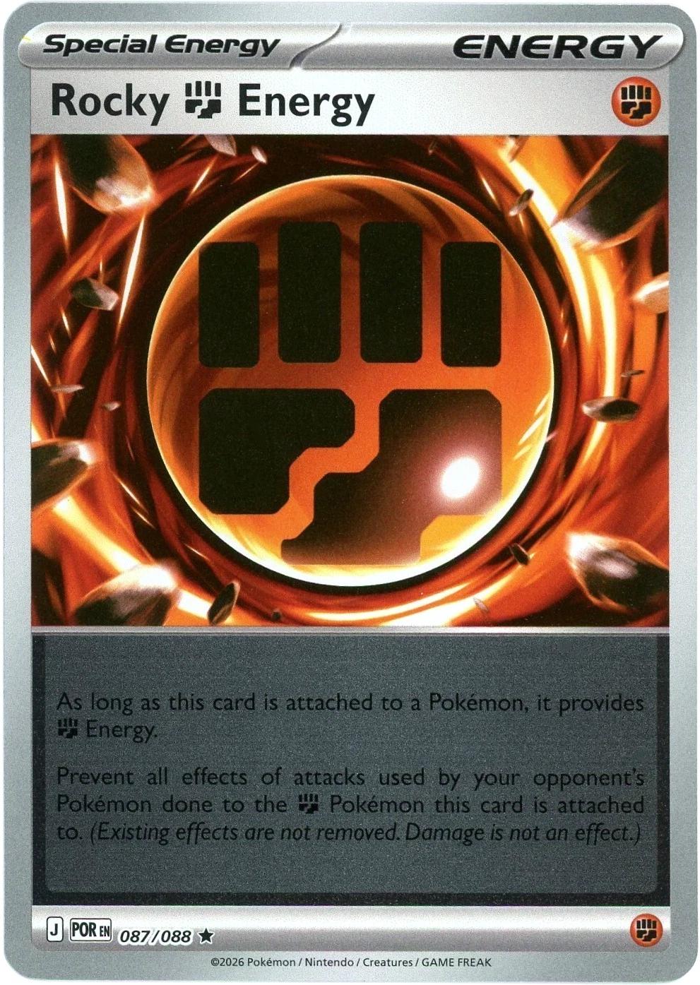 Rocky Fighting Energy - 087/088 - Rare [me03-087] [Reverse Holo]