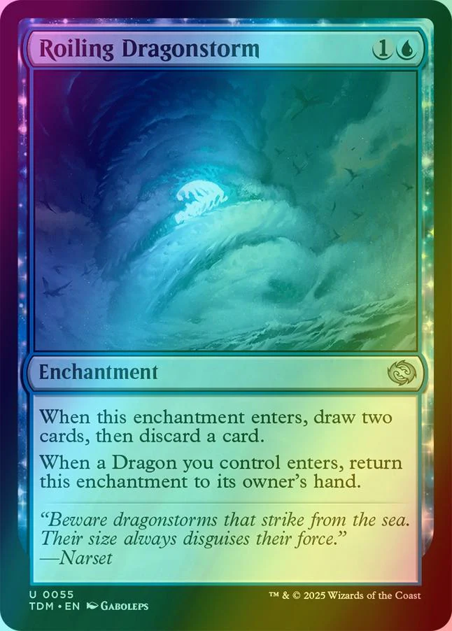 Roiling Dragonstorm [55] [Tarkir: Dragonstorm] [Foil]