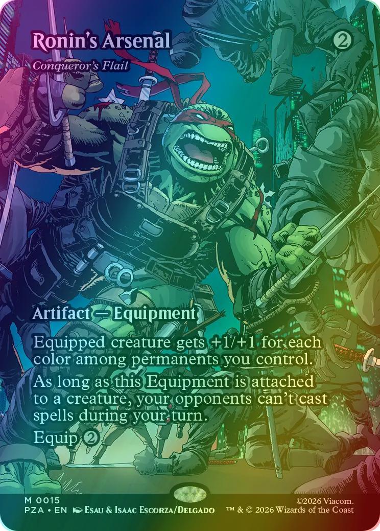 Ronin's Arsenal - Conqueror's Flail [15] [Borderless] [Teenage Mutant Ninja Turtles Source Material] [Foil]