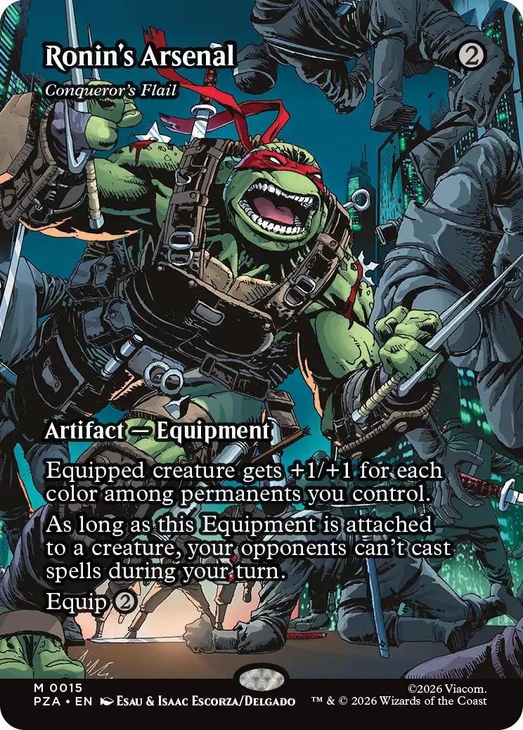 Ronin's Arsenal - Conqueror's Flail [15] [Borderless] [Teenage Mutant Ninja Turtles Source Material] [Non-Foil]