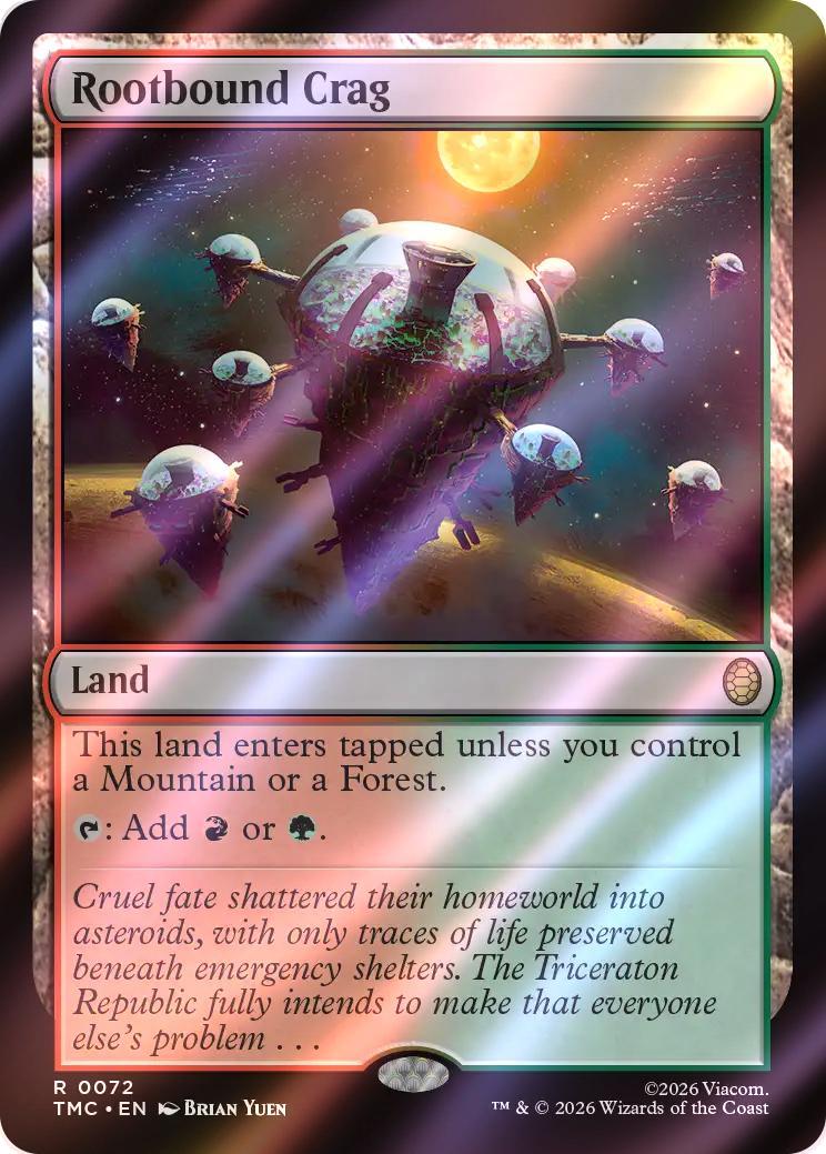 Rootbound Crag [72] [Teenage Mutant Ninja Turtles Eternal] [Surge Foil]