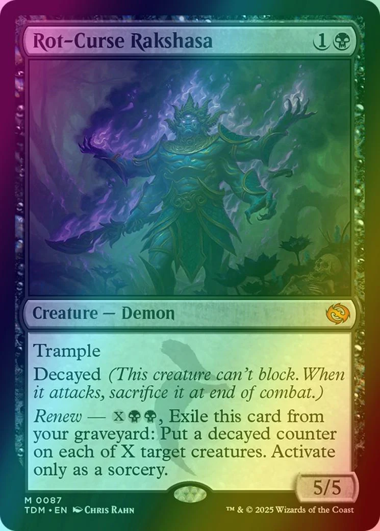 Rot-Curse Rakshasa [87] [Tarkir: Dragonstorm] [Foil]