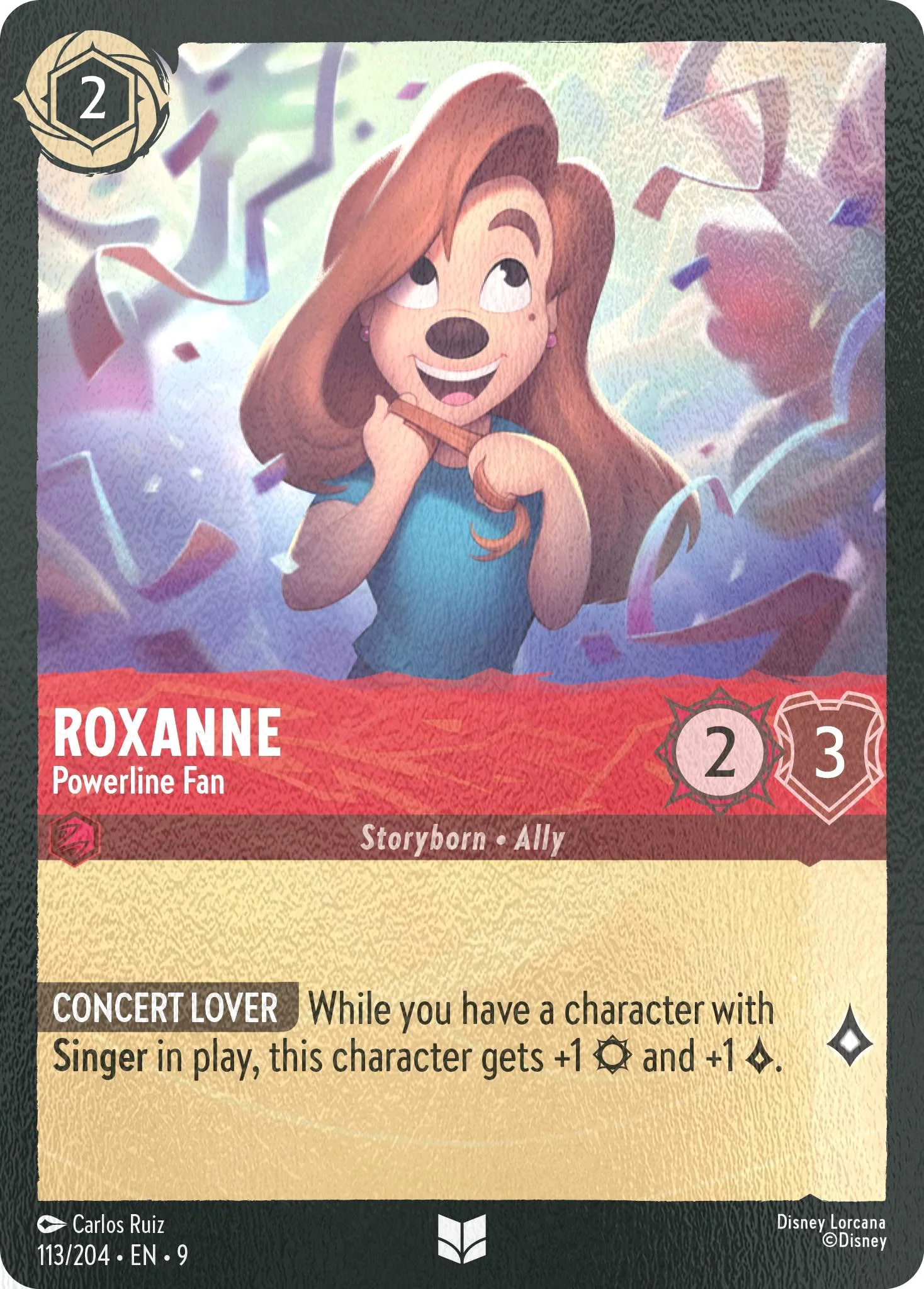 Roxanne - Powerline Fan - 113/204 [Fabled] [Cold Foil]