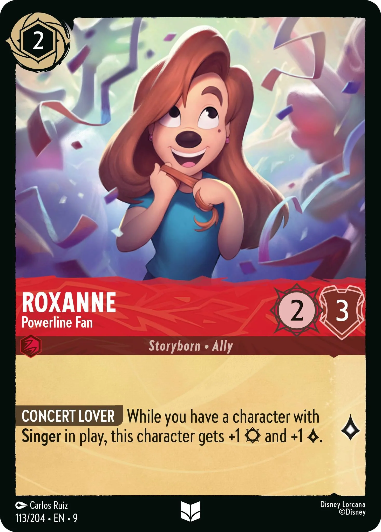 Roxanne - Powerline Fan - 113/204 [Fabled] [Non-Foil]
