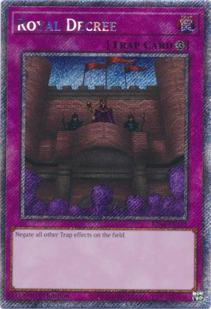 Royal Decree - RA04-EN113 - Platinum Secret Rare - 1st Edition