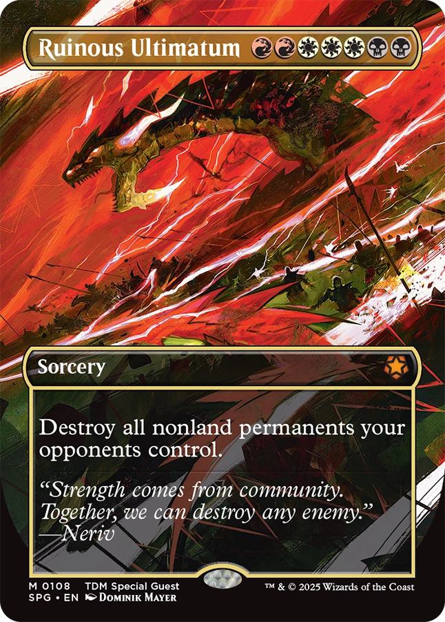 Ruinous Ultimatum [108] [Borderless] [Special Guests] [Non-Foil]