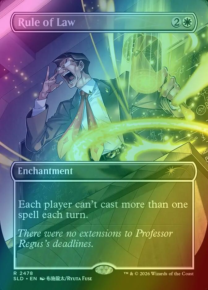 Rule of Law [2478] [Borderless] [Mahō Gakuin Seishun Hakusho] [Secret Lair Drop] [Foil]