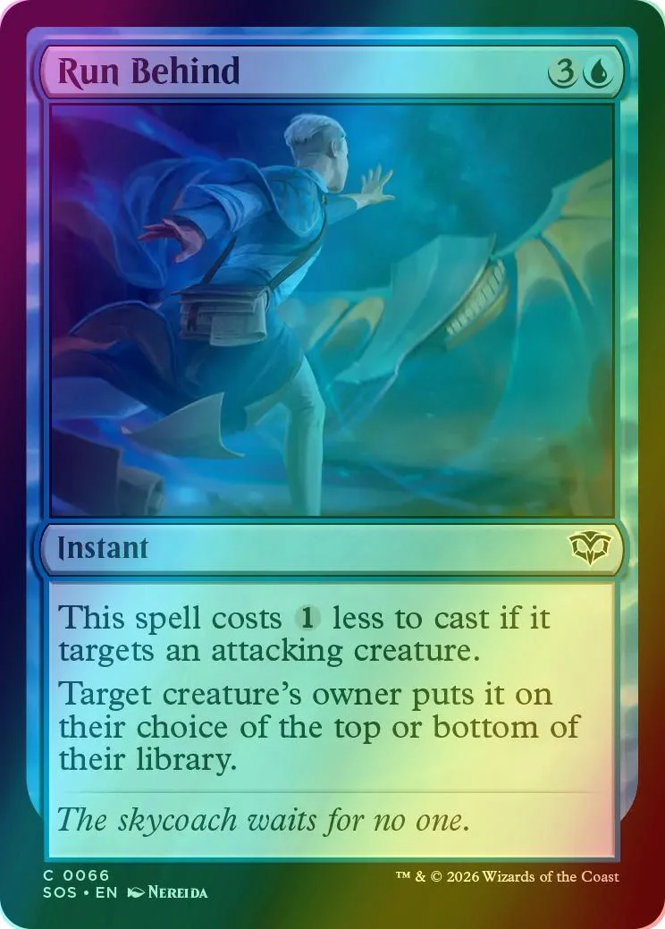 Run Behind [66] [Secrets of Strixhaven] [Foil]