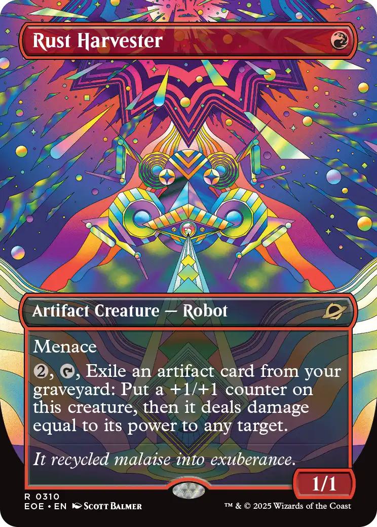 Rust Harvester [310] [Borderless] [Surreal Space] [Edge of Eternities] [Non-Foil]
