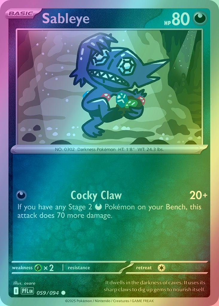 Sableye - 059/094 - Common [me02-059] [Reverse Holo]