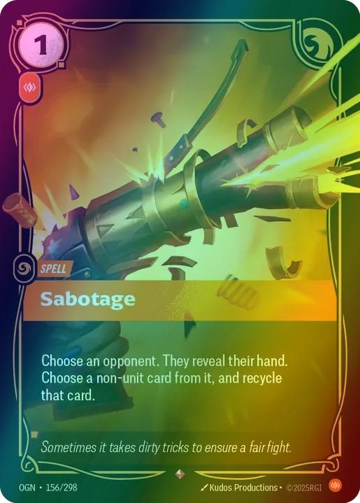 Sabotage - 156/298 [Origins] [Foil]